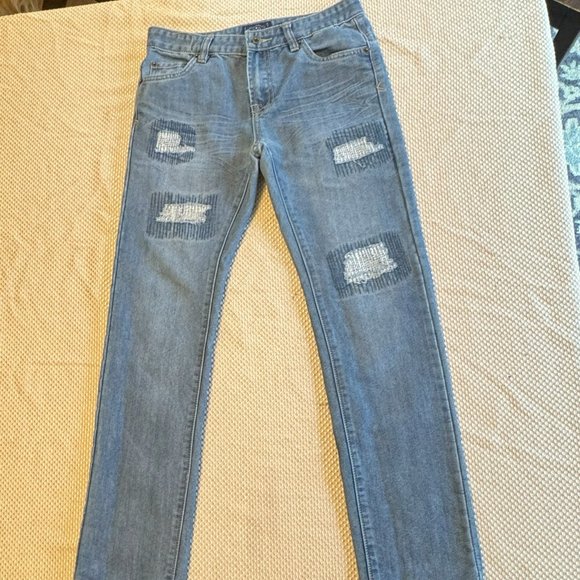 Lucky Brand Jeans Billy Straight Patchwork Jeans - Picture 2 of 5